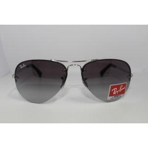 Ray‑Ban RB3449 9129/0S Unisex Semi‑Rimless Aviator